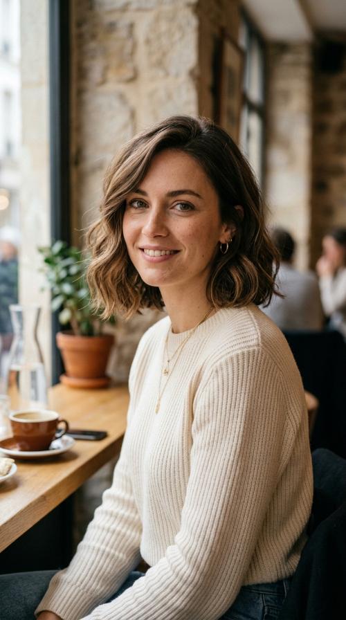 Soft Wave Parisian Bob