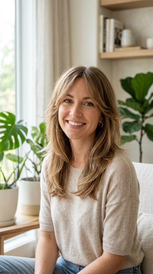 Soft Wispy Layers for Fine Hair