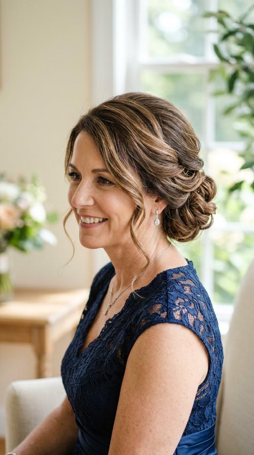 Sophisticated Side-Swept Updo
