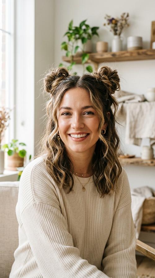 Space Buns with a Modern Twist