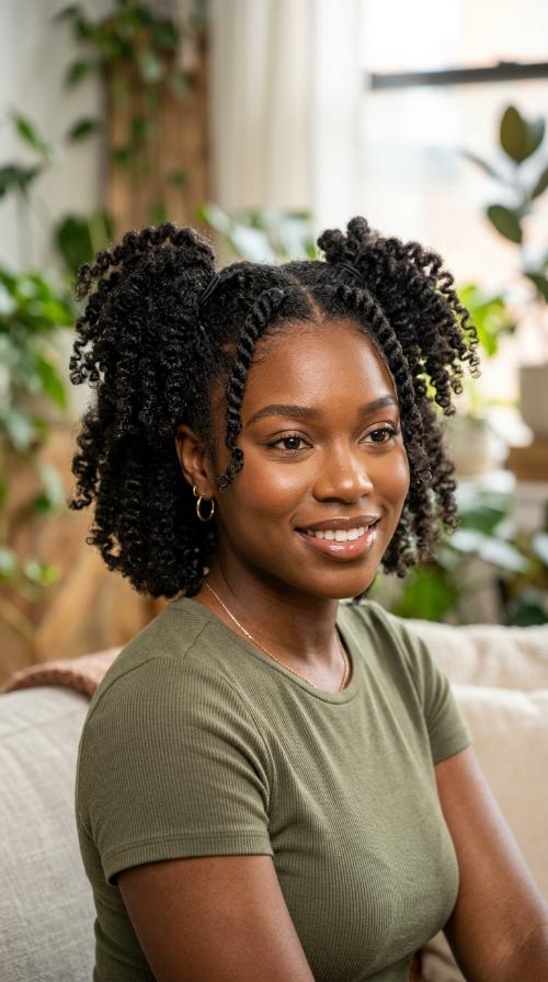 Space Knots with Curly Ends