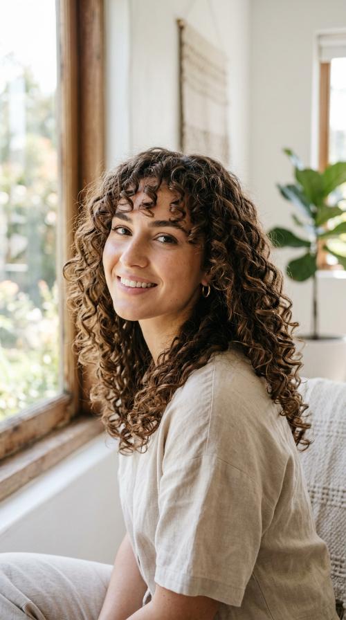 Spiral Perm-Style Curls