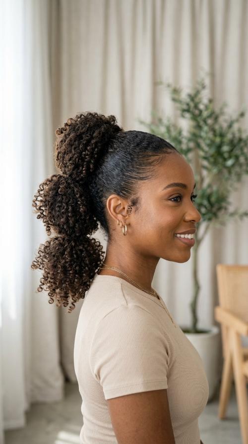 Stacked Ponytail Puff
