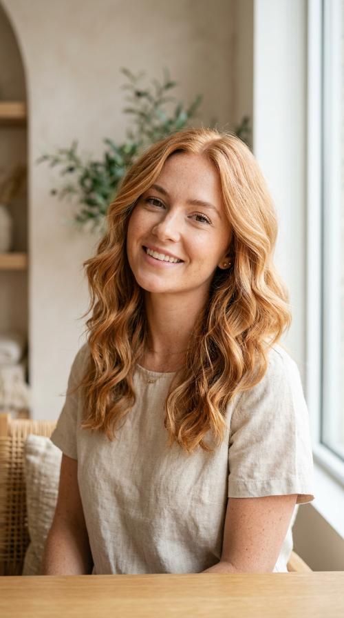 Strawberry Blonde Waves
