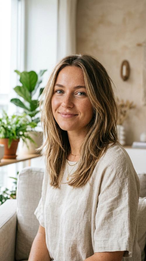 Subtle Sun-Kissed Texture