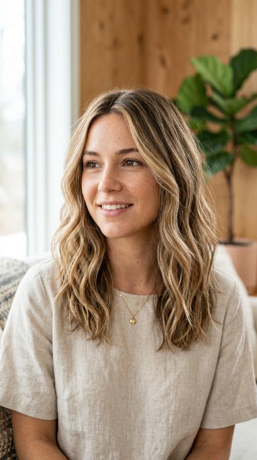 Sun-Kissed Babylights on Light Brown Hair