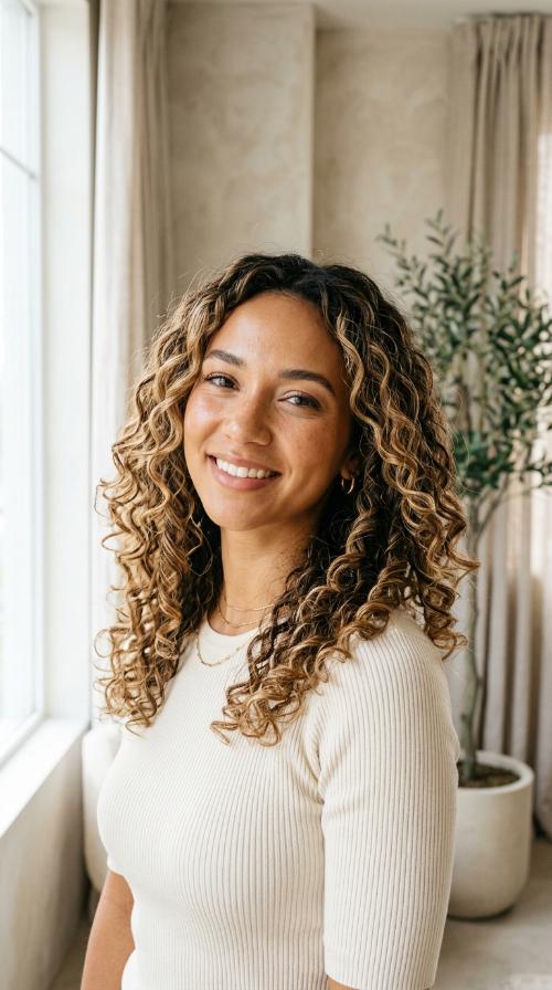 Sun-Kissed Balayage Curls