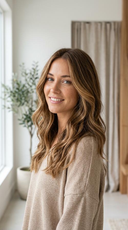 Sun-Kissed Caramel Balayage