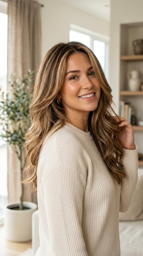 Sunkissed Balayage with Long Layers