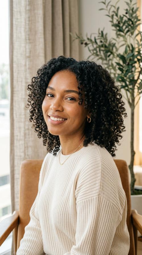 Tapered Midi Curls