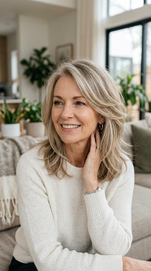 Tapered Shoulder-Length Layers