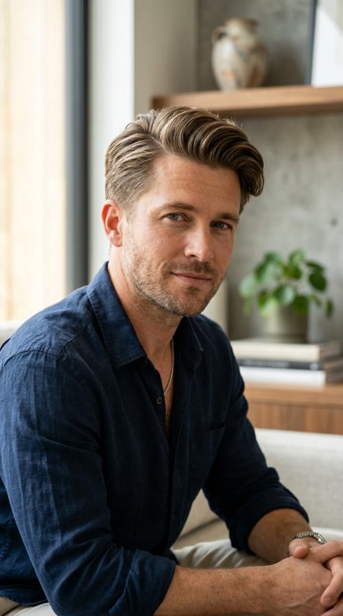Tapered Side Part
