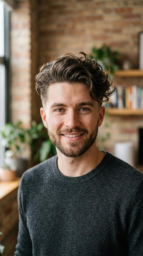 Tapered Sides with Long Wavy Top