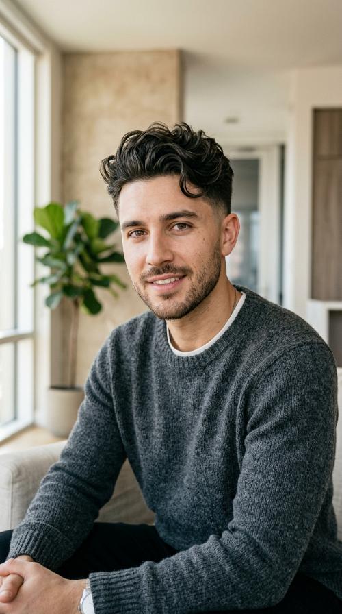 Tapered Wavy Top