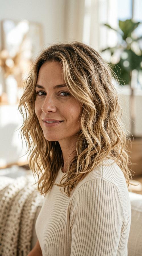Textured Beach Waves