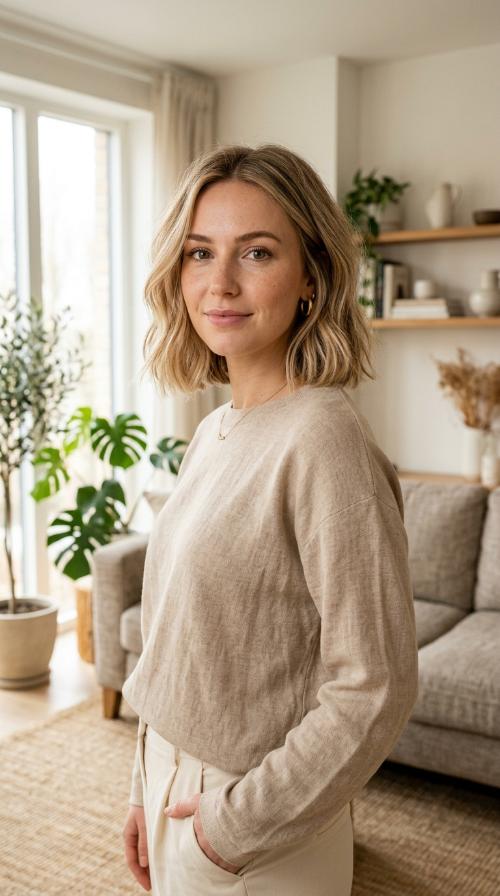 Textured Blunt Bob