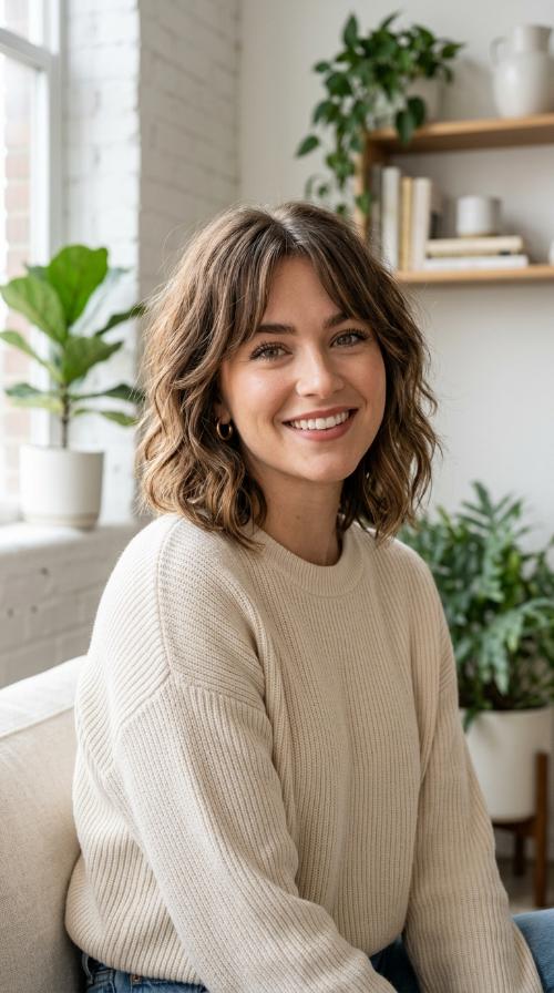 Textured Bob with Face-Framing Layers