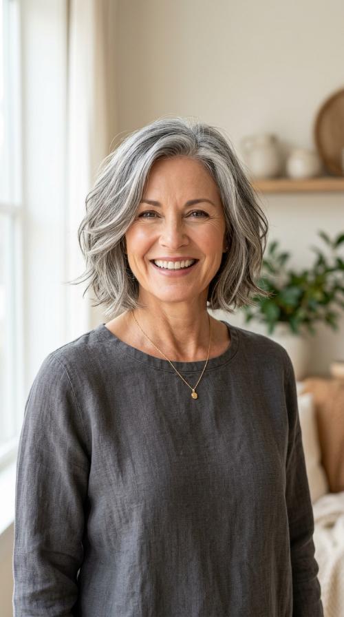 Textured Collarbone Bob