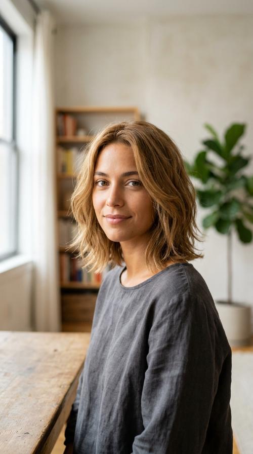 Textured Collarbone Cut
