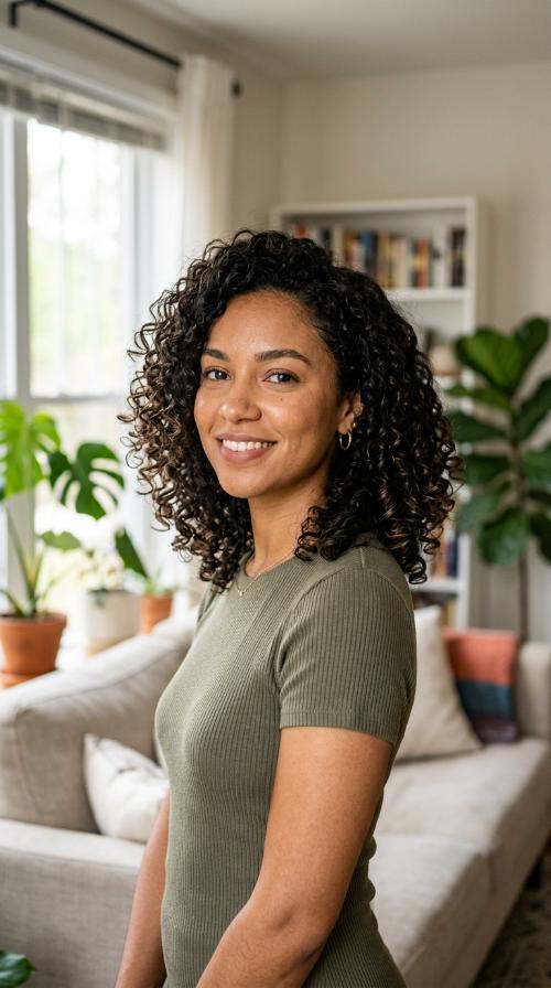 Textured Curly Bob (Lob)