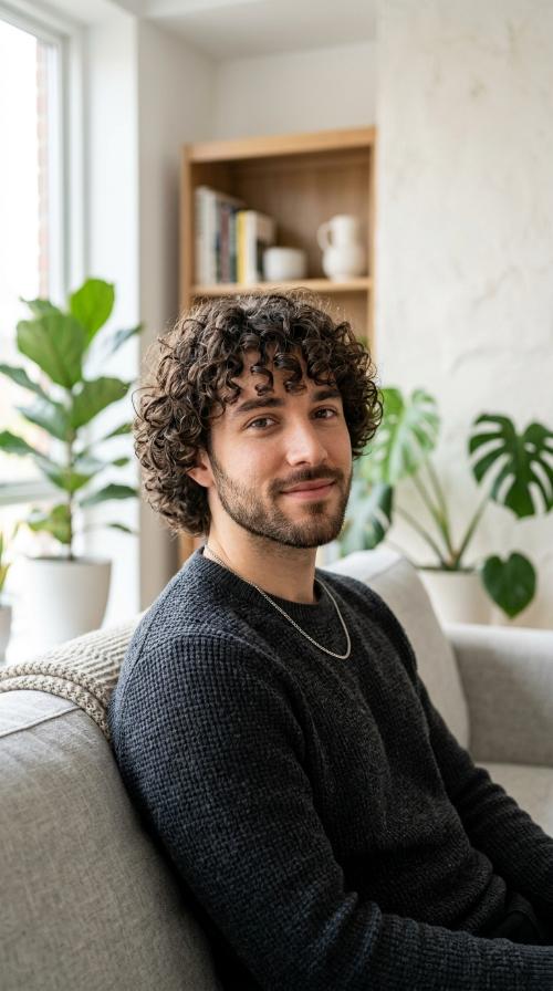 Textured Curly Fringe