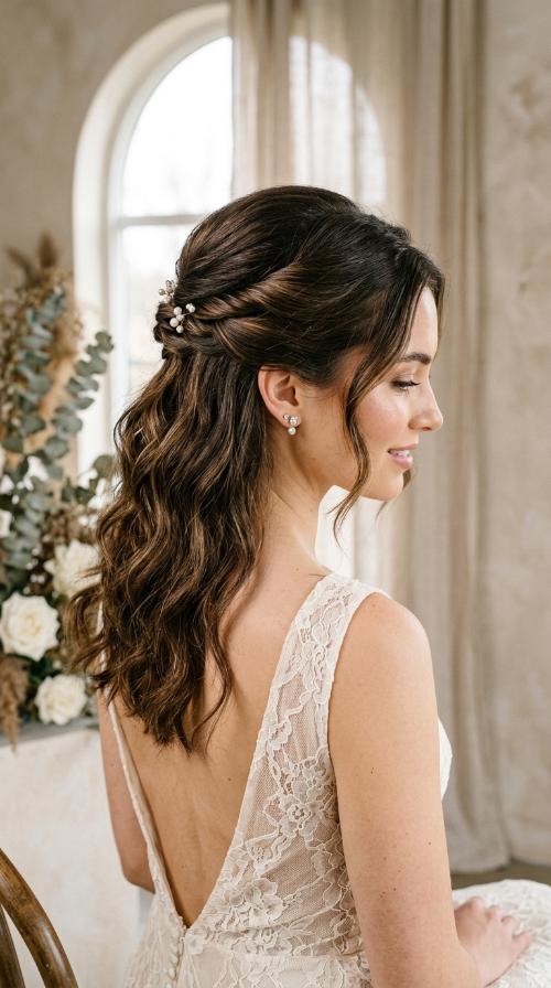 Textured Half-Up Twist