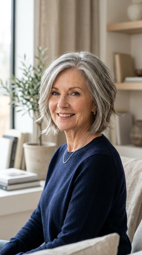 Textured Inverted Bob