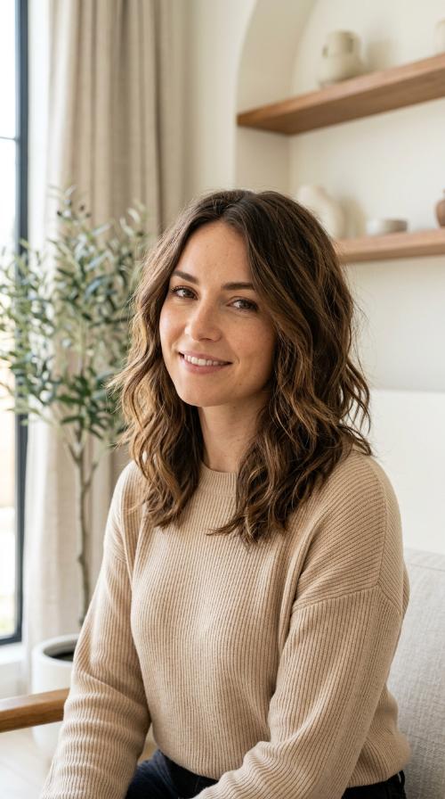 Textured Lob with Choppy Ends