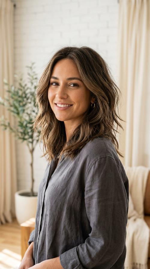 Textured Lob with Razored Ends