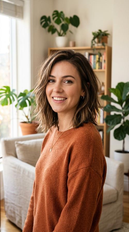 Textured Lob with Razored Ends