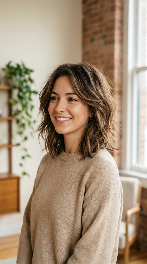 Textured Lob with Surface Short Layers