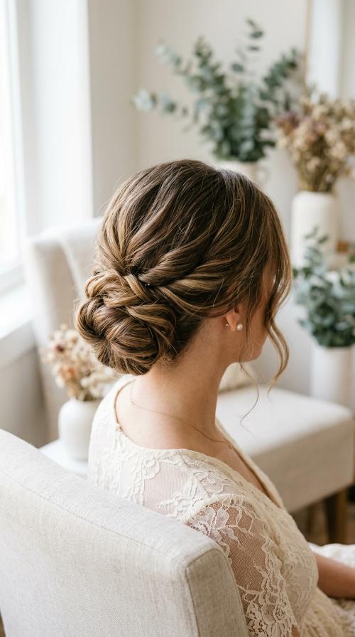 Textured Low Bun