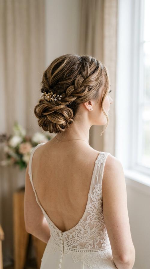 Textured Low Bun