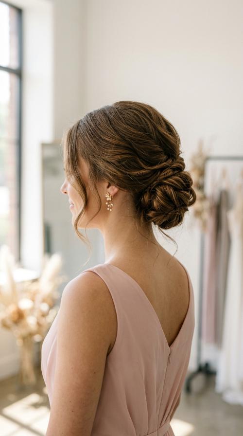 Textured Low Bun