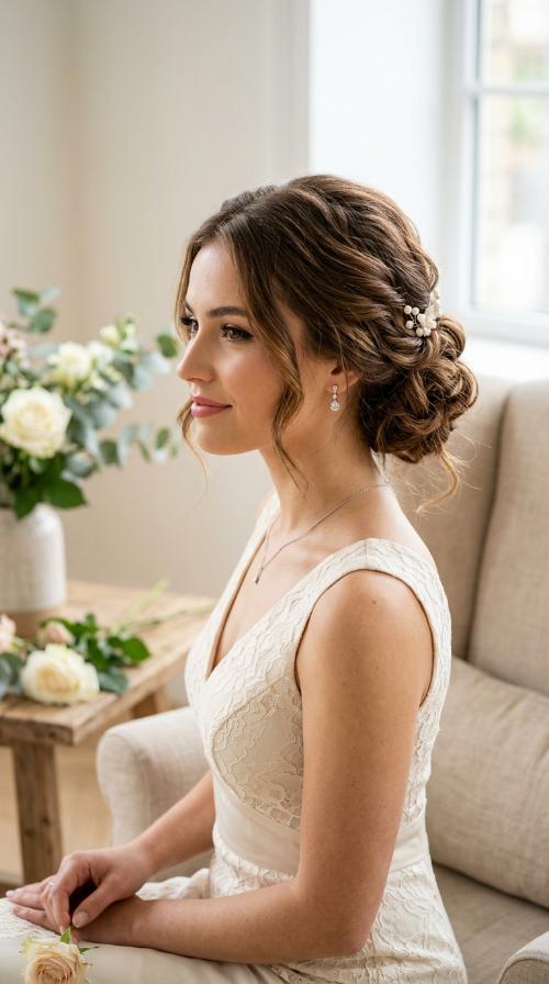 Textured Low Bun