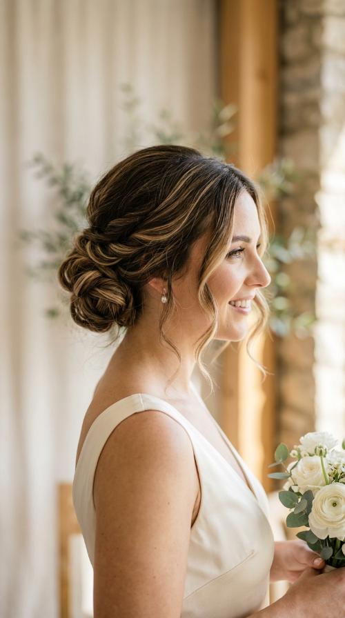 Textured Low Bun