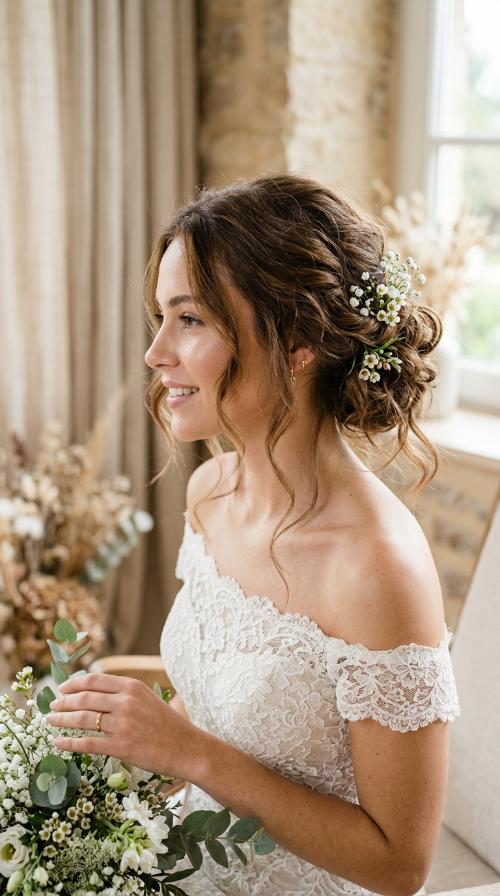Textured Messy Updo