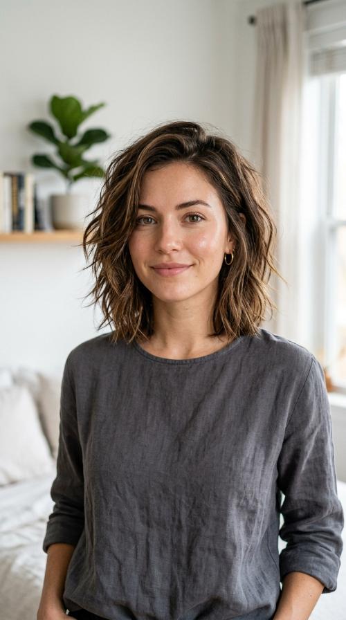 Textured Mid-Length Bob