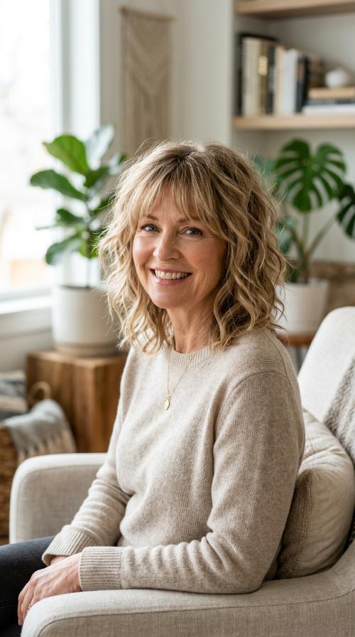 Textured Shag with Wispy Fringe