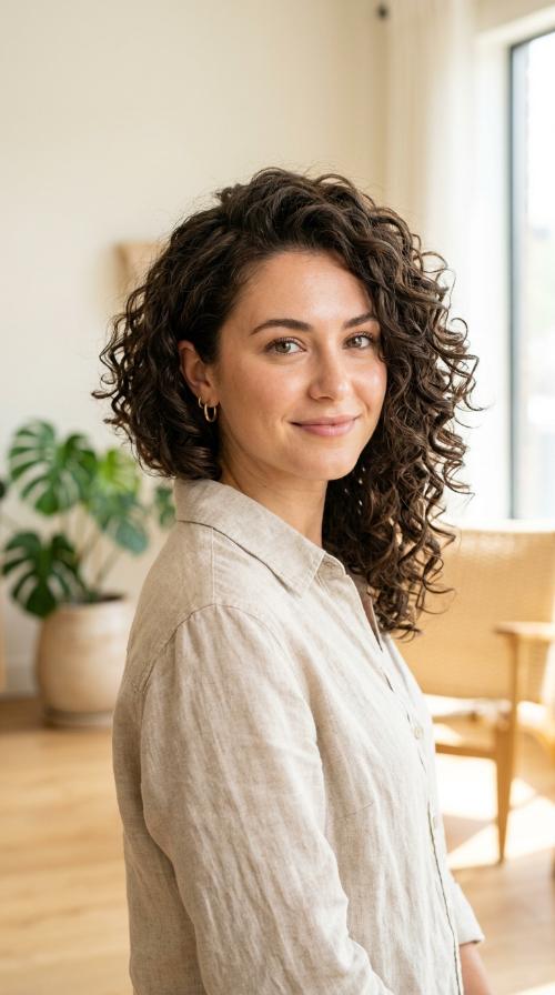 The Asymmetrical Curly Cut