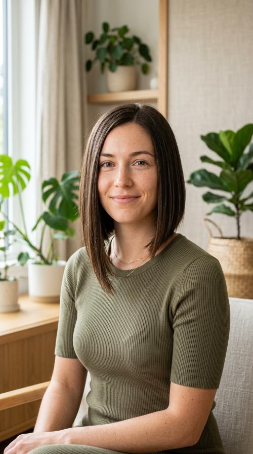 The Asymmetrical Straight Cut