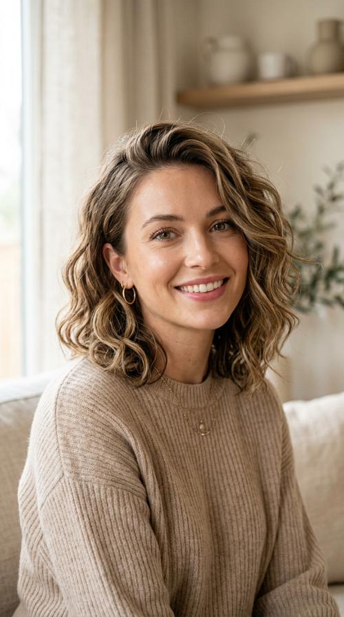 The Asymmetrical Wavy Bob