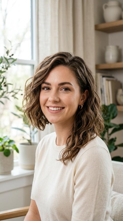 The Asymmetrical Wavy Bob