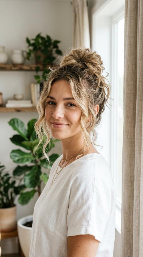 The Beach Wave Messy Bun