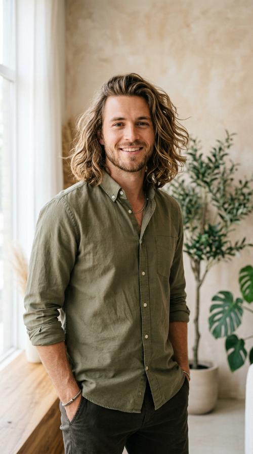The Beachy Mid-Length Look