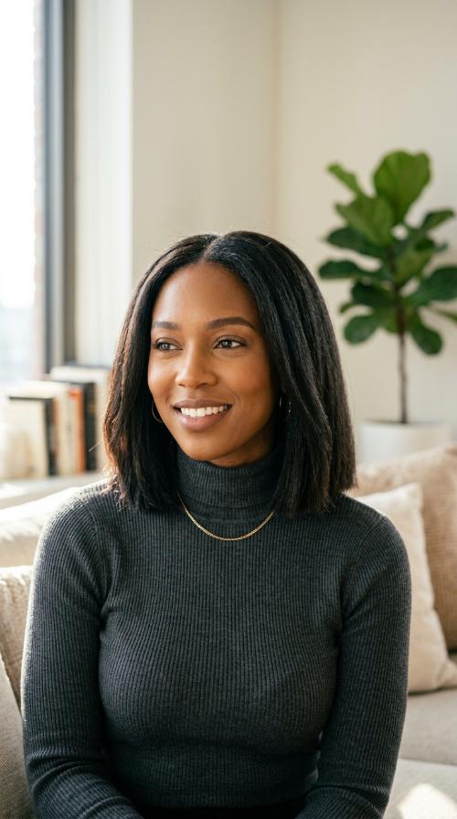 The Blunt Mid-Length Bob