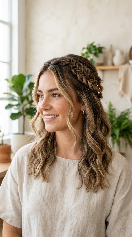 The Bohemian Fishtail Half-Up