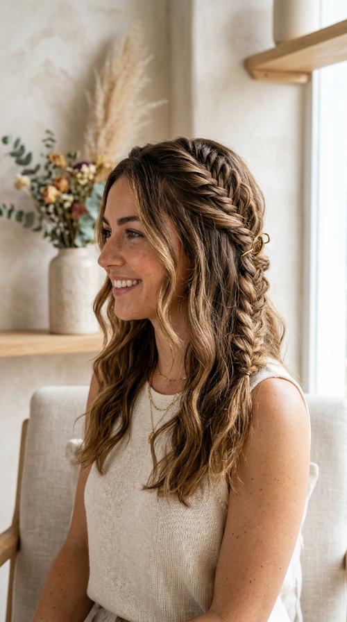 The Boho Fishtail Pull-Back
