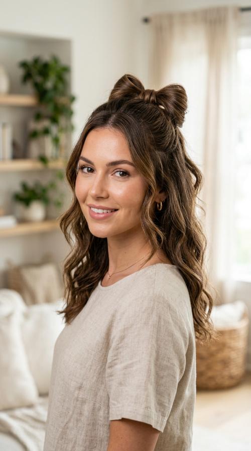 The Bow-Tie Half Up