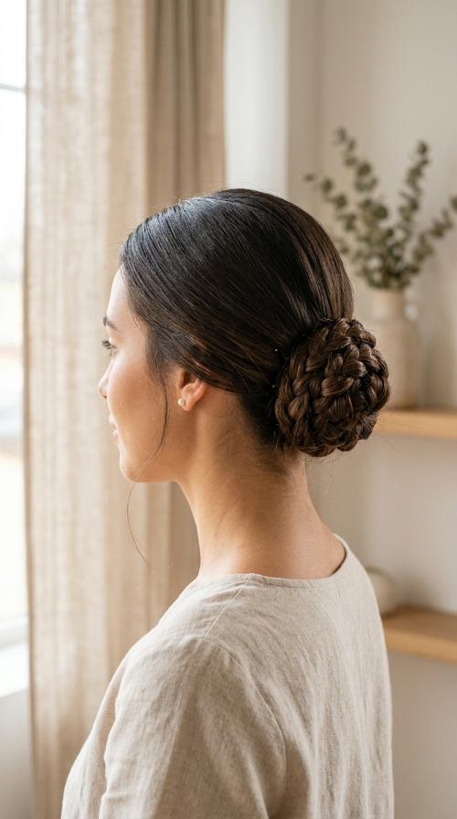 The Braided Ballerina Bun